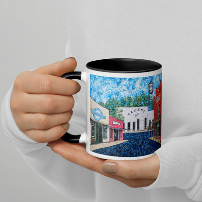 New Braunfels Gruene Hall Mug with Color Inside/ New Braunfels Art/ Local Artist/ Texas Art Print On Mug