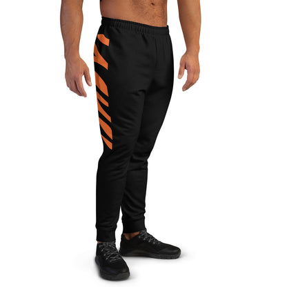 Cincinnati Men's Joggers/ Team Colors Black and Tiger Stripes/ Men's Football Style Sports Joggers