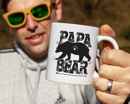 Papa Bear/ Dad White Mug/Father's Day Gift