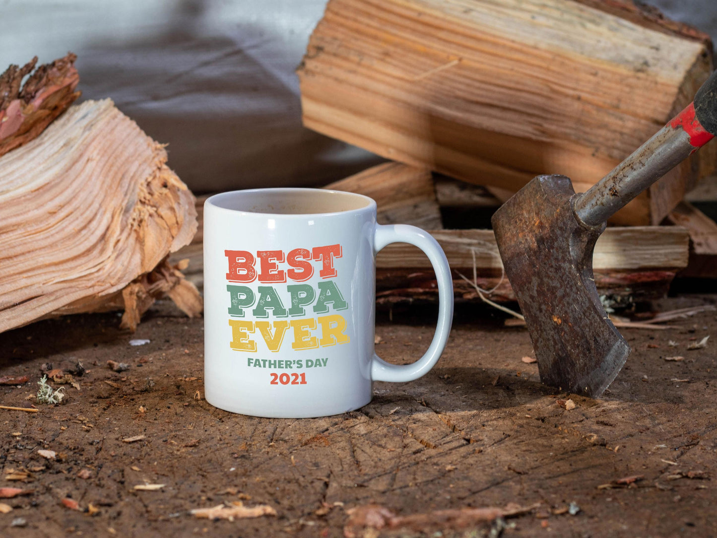 Personalized Best Papa Ever/White Mug/Father's Day Gift