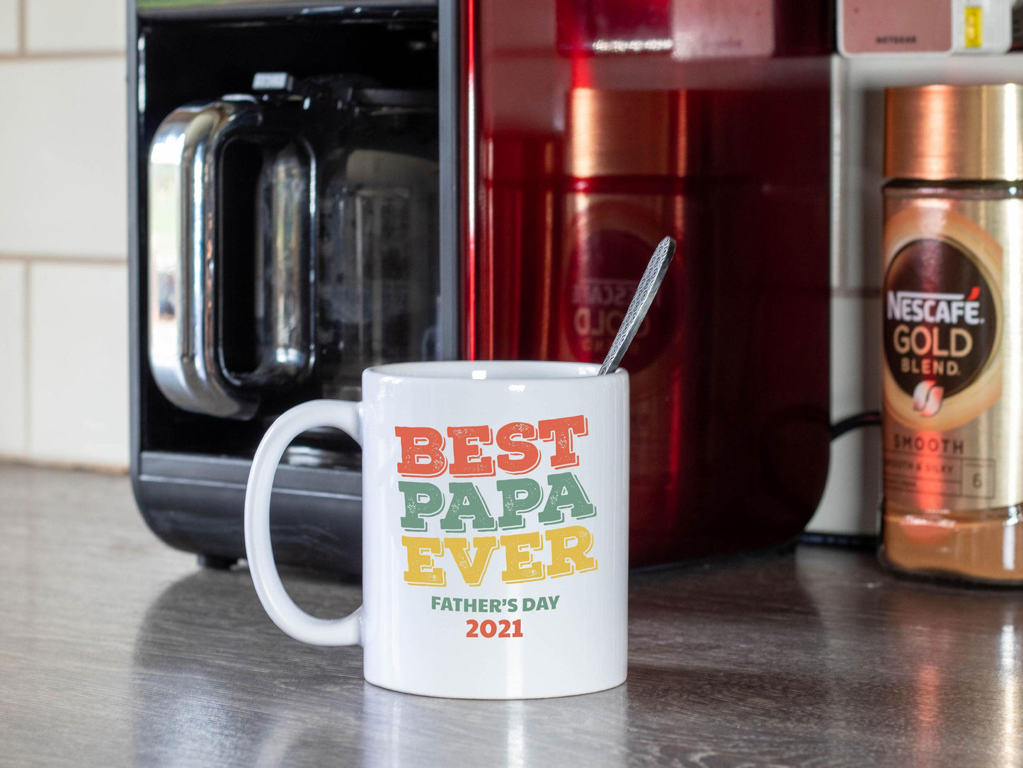 Personalized Best Papa Ever/White Mug/Father's Day Gift