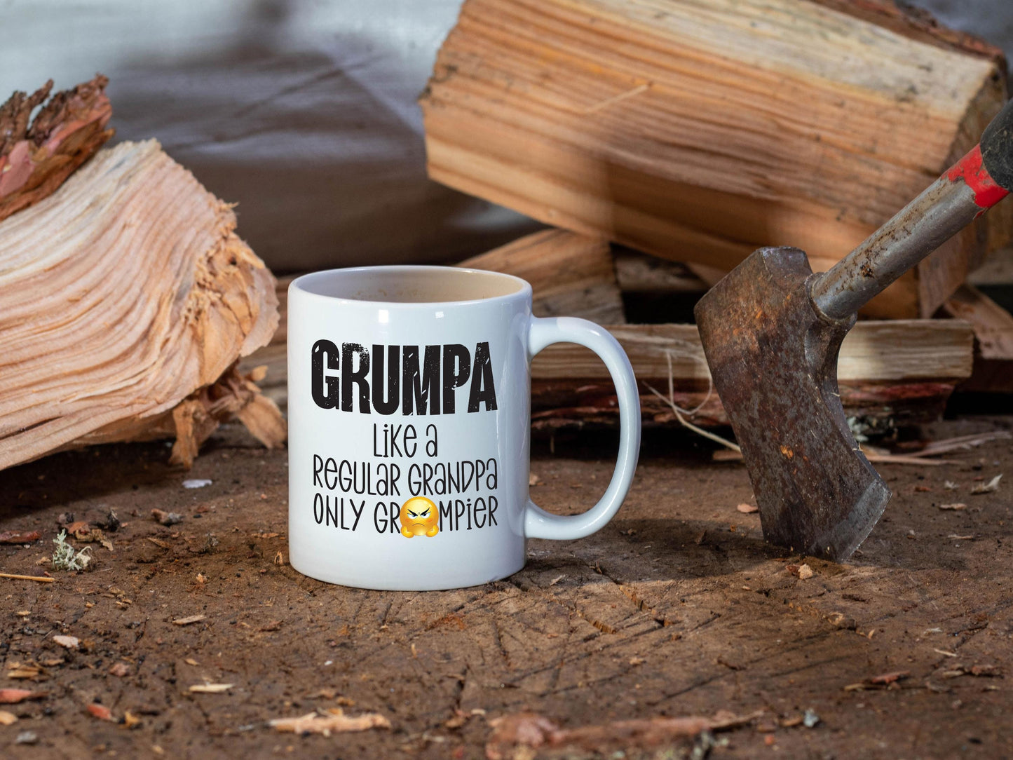 Grumpa Like A Regular Grandpa Only Grumpier/White Grandpa Mug/Grandpa Gift