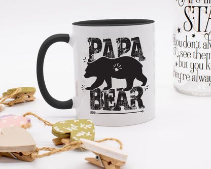 Papa Bear/Father's Day Gift/Colored Mug