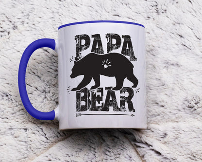 Papa Bear/Father's Day Gift/Colored Mug