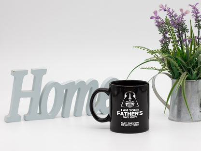 May The Fun Be With You/ Fathers Day Gift/ Black Coffee Mug