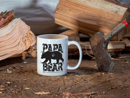 Papa Bear/ Dad White Mug/Father's Day Gift