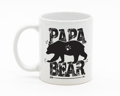 Papa Bear/ Dad White Mug/Father's Day Gift