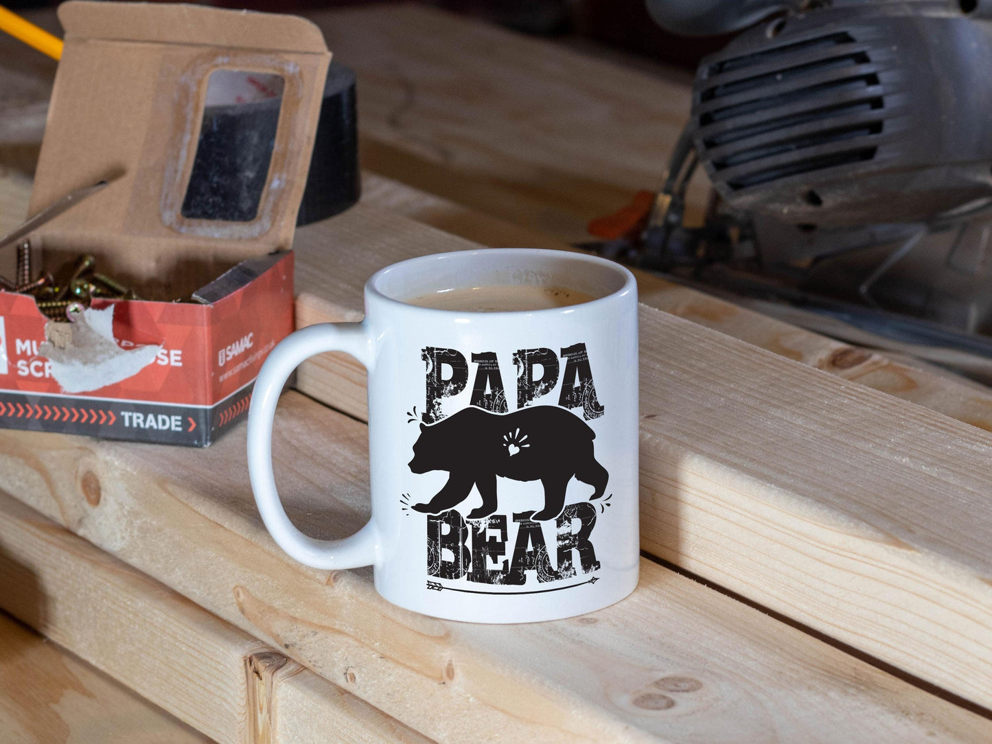 Papa Bear/ Dad White Mug/Father's Day Gift