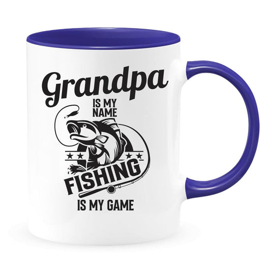 Grandpa Is My Name/ Fisherman Gift/ Christmas/ Birthday/ Grandpa Gift/ Fishing Grandpa Gift