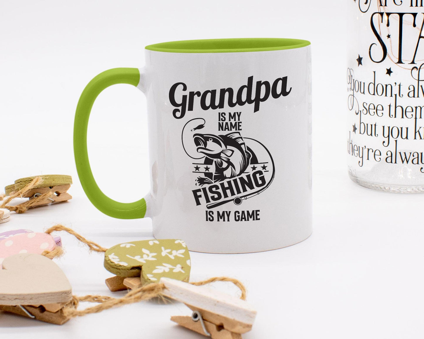 Grandpa Is My Name/ Fisherman Gift/ Christmas/ Birthday/ Grandpa Gift/ Fishing Grandpa Gift