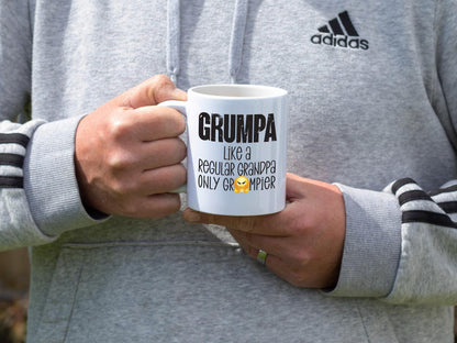 Grumpa Like A Regular Grandpa Only Grumpier/White Grandpa Mug/Grandpa Gift