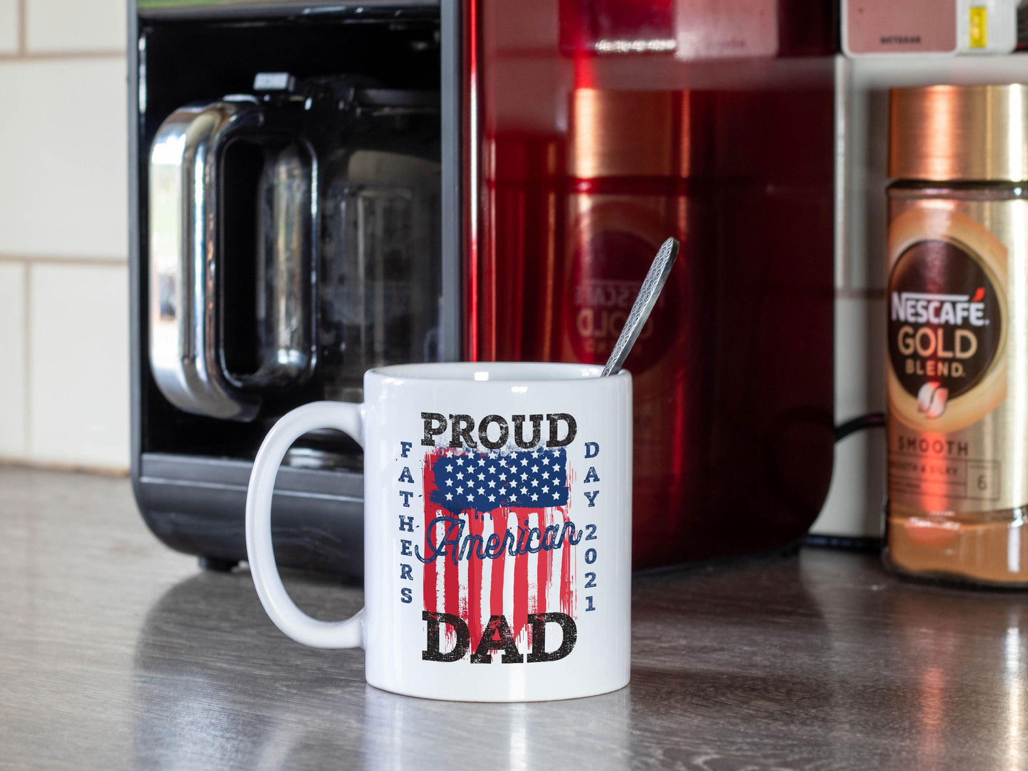 Proud American Dad - White Mug