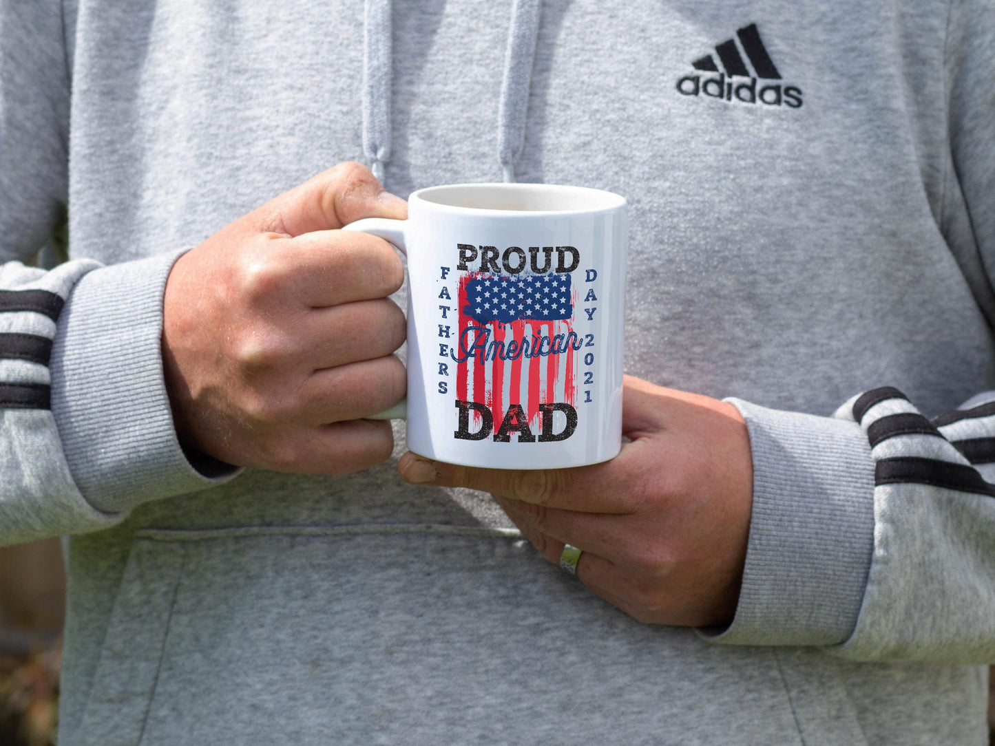 Proud American Dad - White Mug