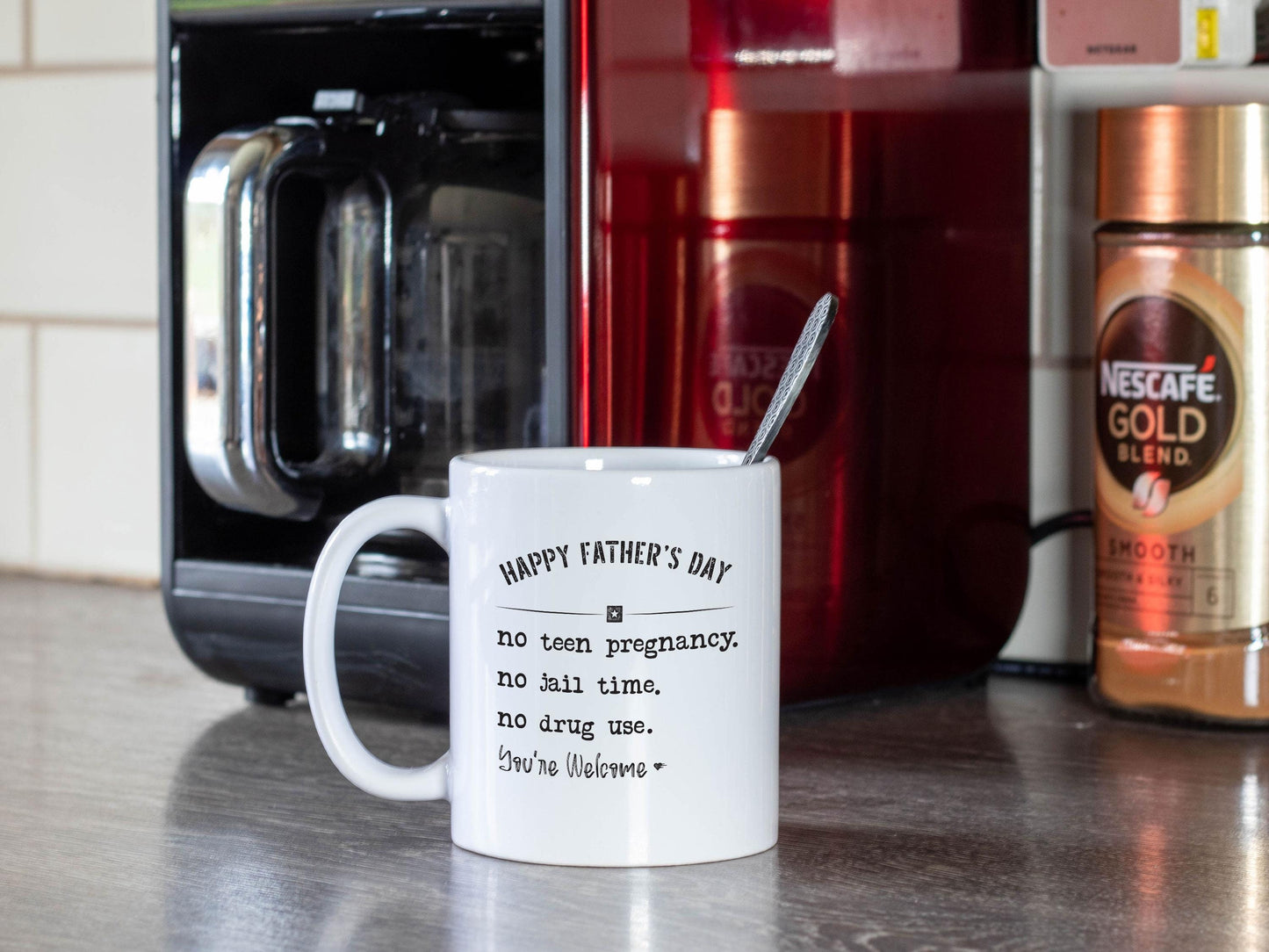 No Jail Time No Drug Use Your Welcome Dad/White Mug/Father's Day Gift