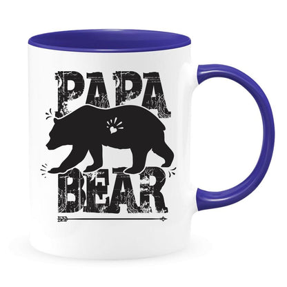 Papa Bear/Father's Day Gift/Colored Mug