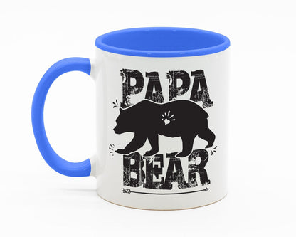 Papa Bear/Father's Day Gift/Colored Mug