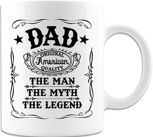 The Man The Myth The Legend/White Coffee Mug/Dad Gift