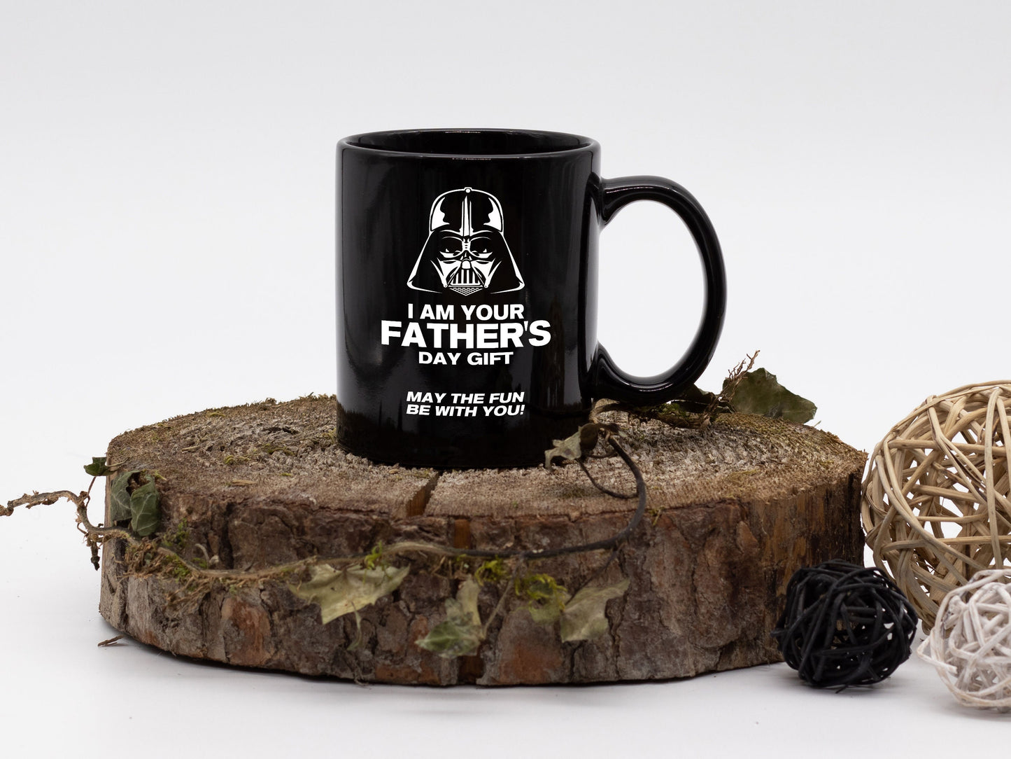 May The Fun Be With You/ Fathers Day Gift/ Black Coffee Mug