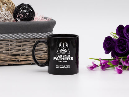 May The Fun Be With You/ Fathers Day Gift/ Black Coffee Mug