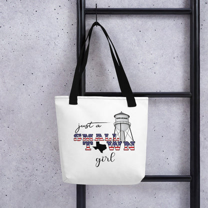 Customizable Small Town Girl Tote Bag | 100% Polyester | Shopping Bag | Your State, Your Town