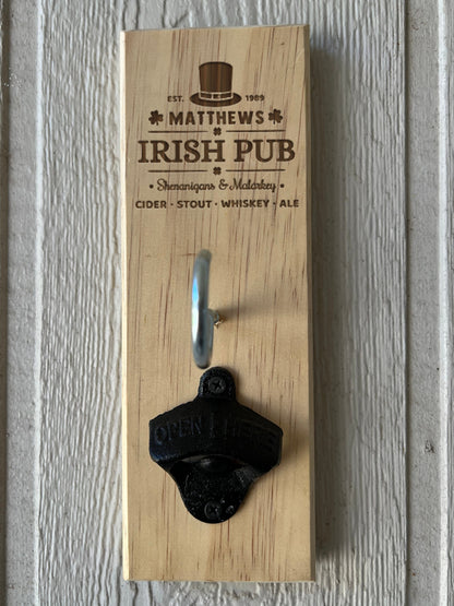 Custom Laser Engraved Ring Toss Game with Bottle Opener - Indoor/Outdoor Fun - Great Gift Idea For Groomsmen, Bars, Taverns and Pubs