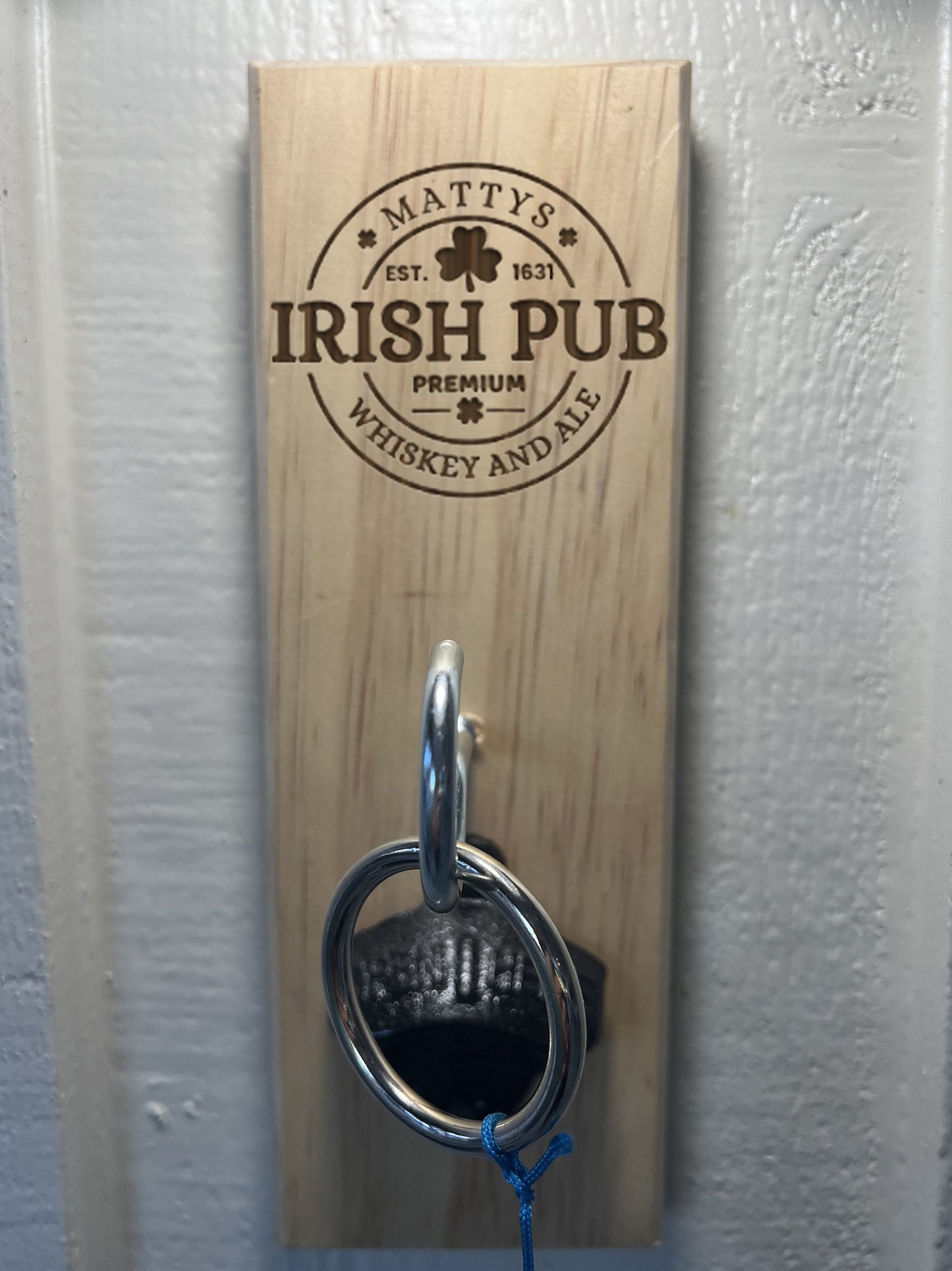 Custom Laser Engraved Ring Toss Game with Bottle Opener - Indoor/Outdoor Fun - Great Gift Idea For Groomsmen, Bars, Taverns and Pubs