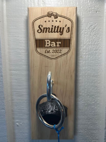 Custom Laser Engraved Ring Toss Game with Bottle Opener - Indoor/Outdoor Fun - Great Gift Idea For Groomsmen, Bars, Taverns and Pubs