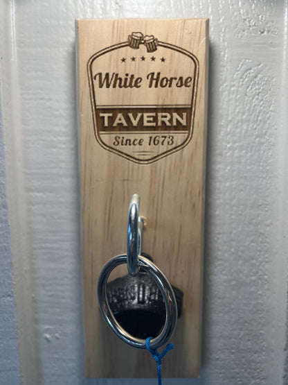 Custom Laser Engraved Ring Toss Game with Bottle Opener - Indoor/Outdoor Fun - Great Gift Idea For Groomsmen, Bars, Taverns and Pubs