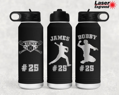 Personalized 32 oz Volleyball Player Sports Water Bottle | Laser Engraved Polar Camel Double Wall Water Bottle No Spill | Hot & Cold Drink