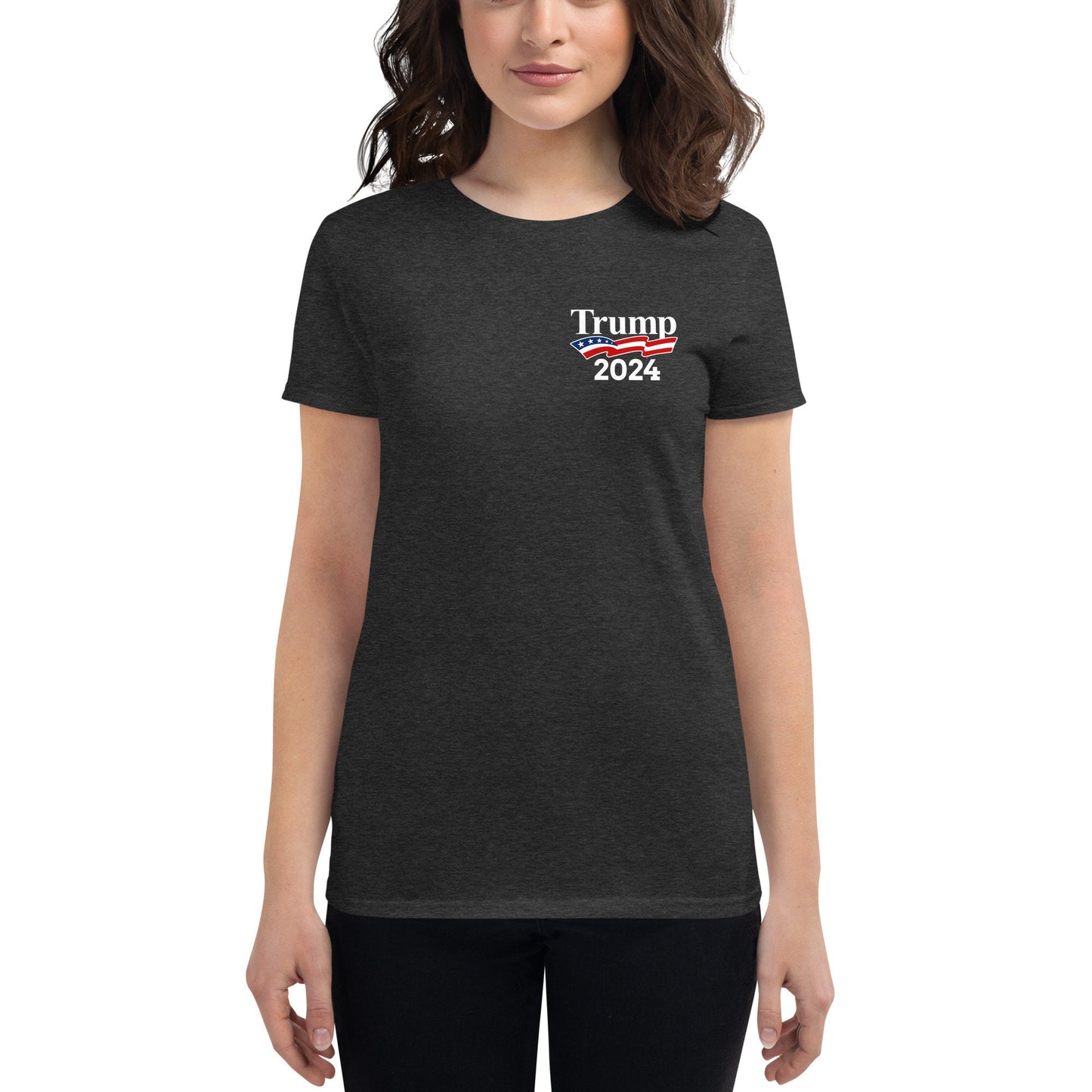 I Stand With Trump Women's Short Sleeve T-shirt, Pro America Ladies Tshirt, Republican Shirt, Republican Gifts, Conservative Mug,