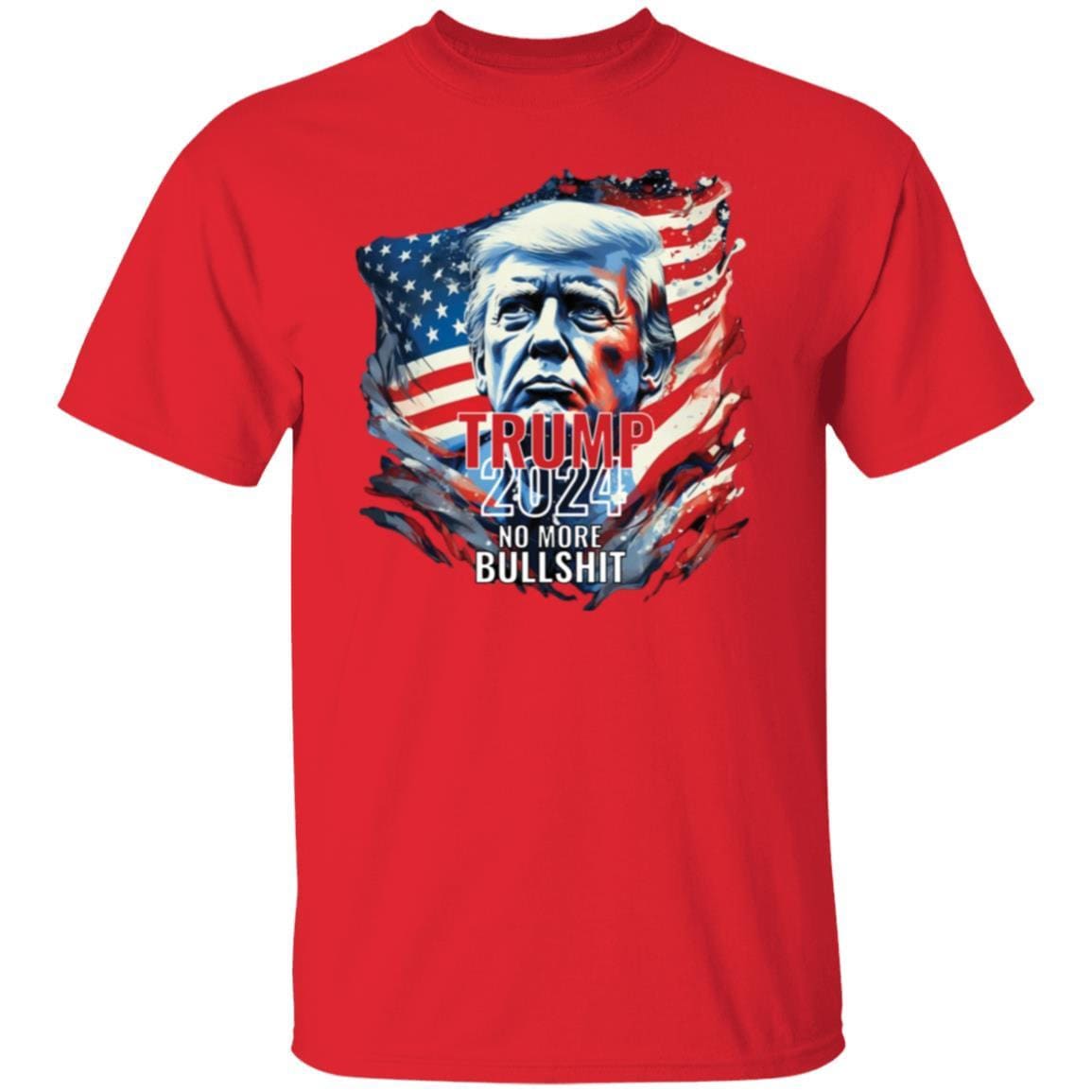 No More Bullshit Trump Tshirt/ Funny Trump Gift/ MAGA Trump Lovers Shirt/ Political Conservative Tshirt/ Trump 2024 Fan