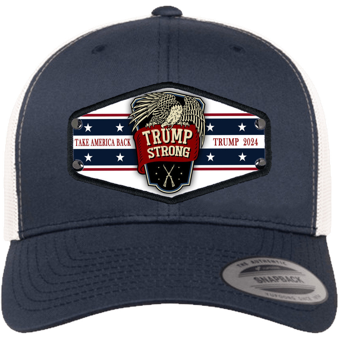 Custom Made With State of Your Choice Trump Americana Hat/ Take America Back/Trump 2024/ Personalized With State Strong/Trump Strong