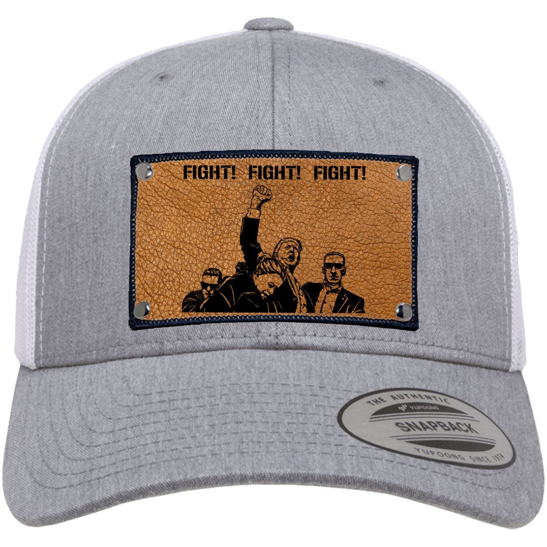 Donald Trump Hat | Fight Fight Fight | Trump Hats | Trump With Fist Up In Air | MAGA Hat | Conservative Hat