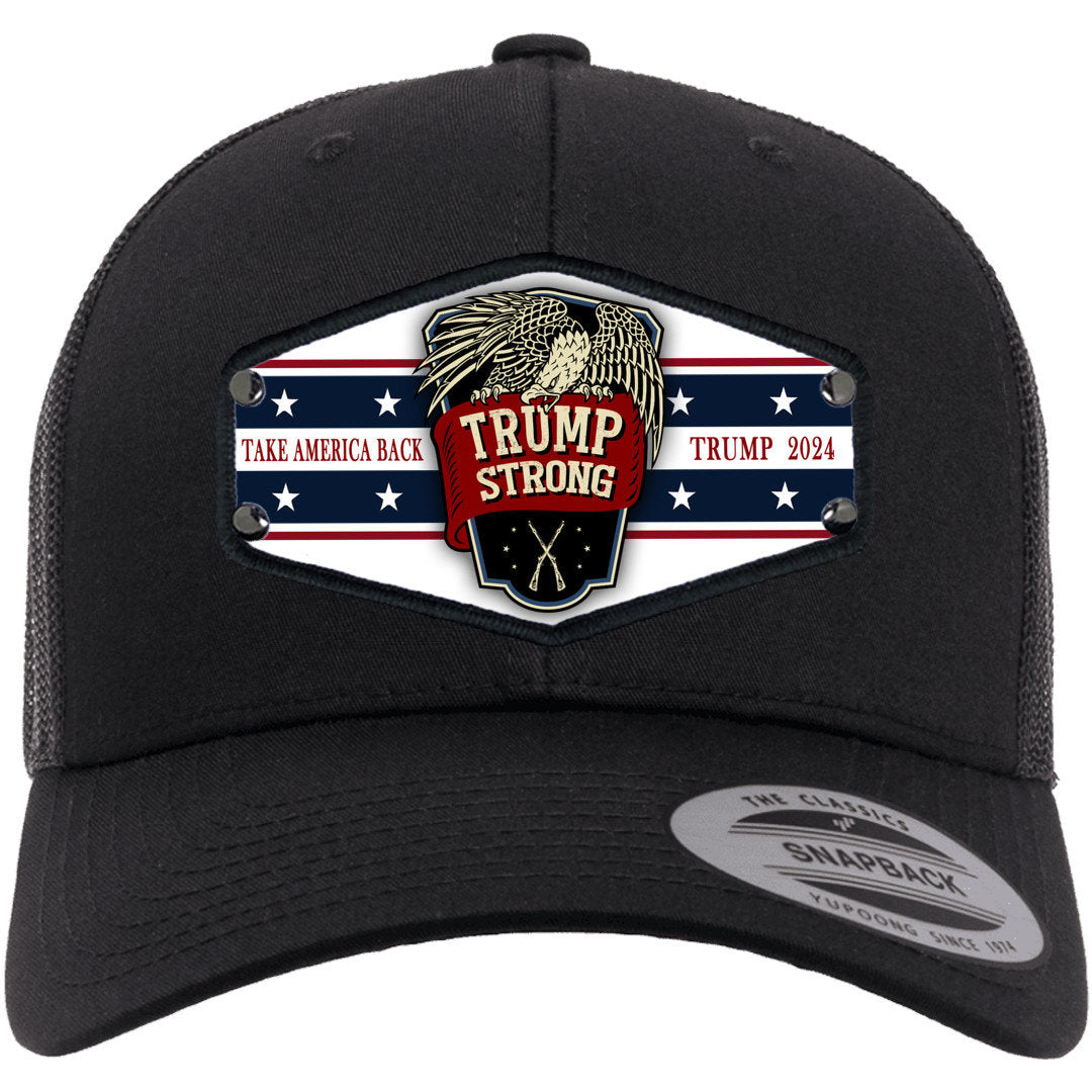 Custom Made With State of Your Choice Trump Americana Hat/ Take America Back/Trump 2024/ Personalized With State Strong/Trump Strong