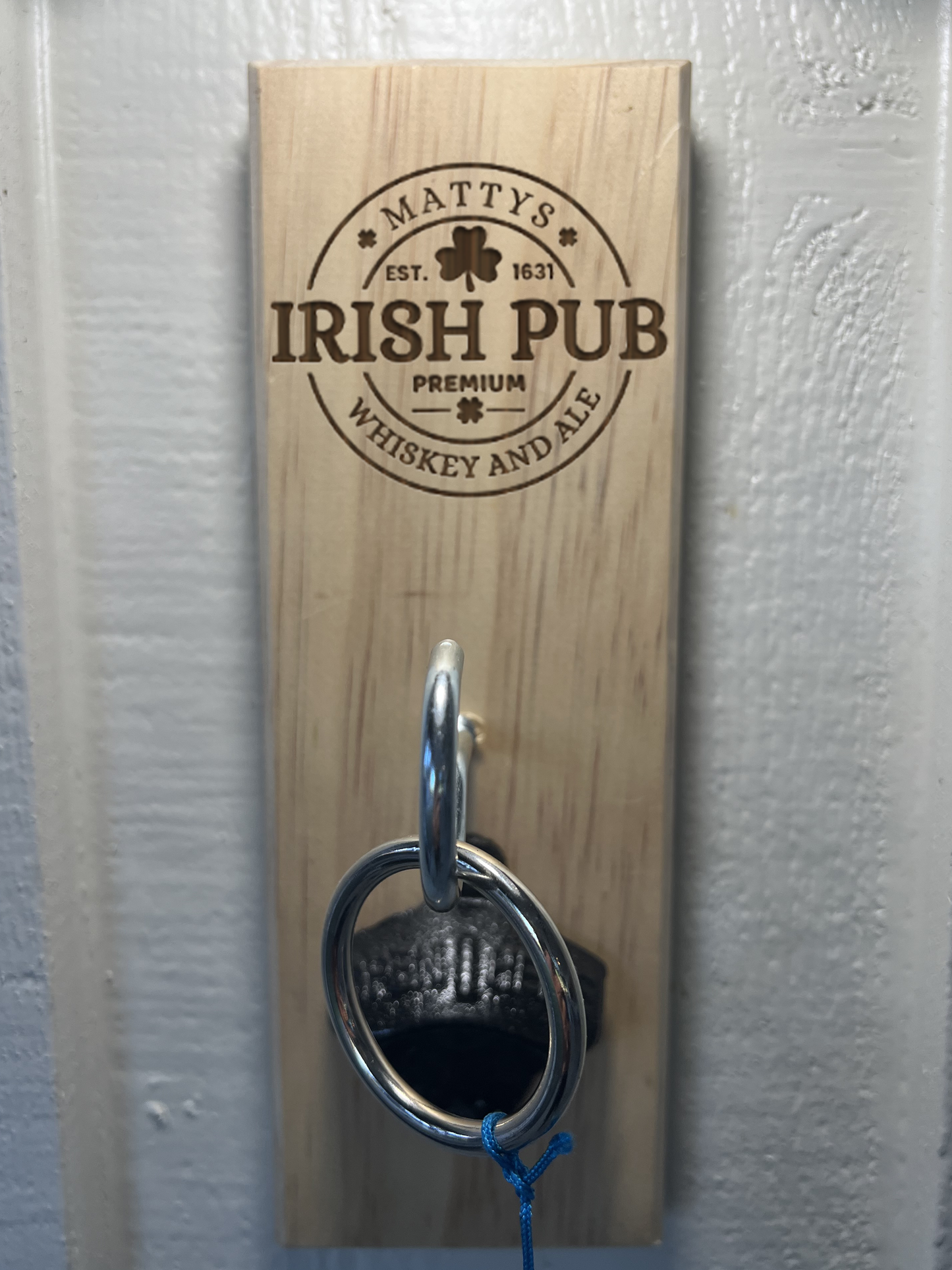Custom Laser Engraved Ring Toss Game with Bottle Opener - Indoor/Outdoor Fun - Great Gift Idea For Groomsmen, Bars, Taverns and Bimini Fun