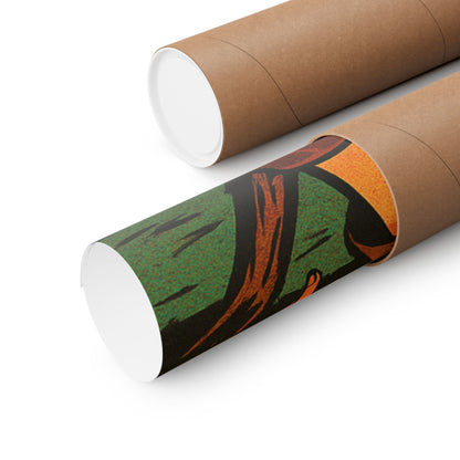 Retro Western Woman Comic Poster - Vintage Art Decor