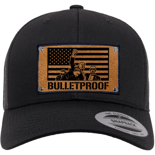 Trump Bulletproof Hat / Trump Trucker Cap / Trump 2024 / Patch Trucker Hat /Father's Day Gift / Trump Raising Fist