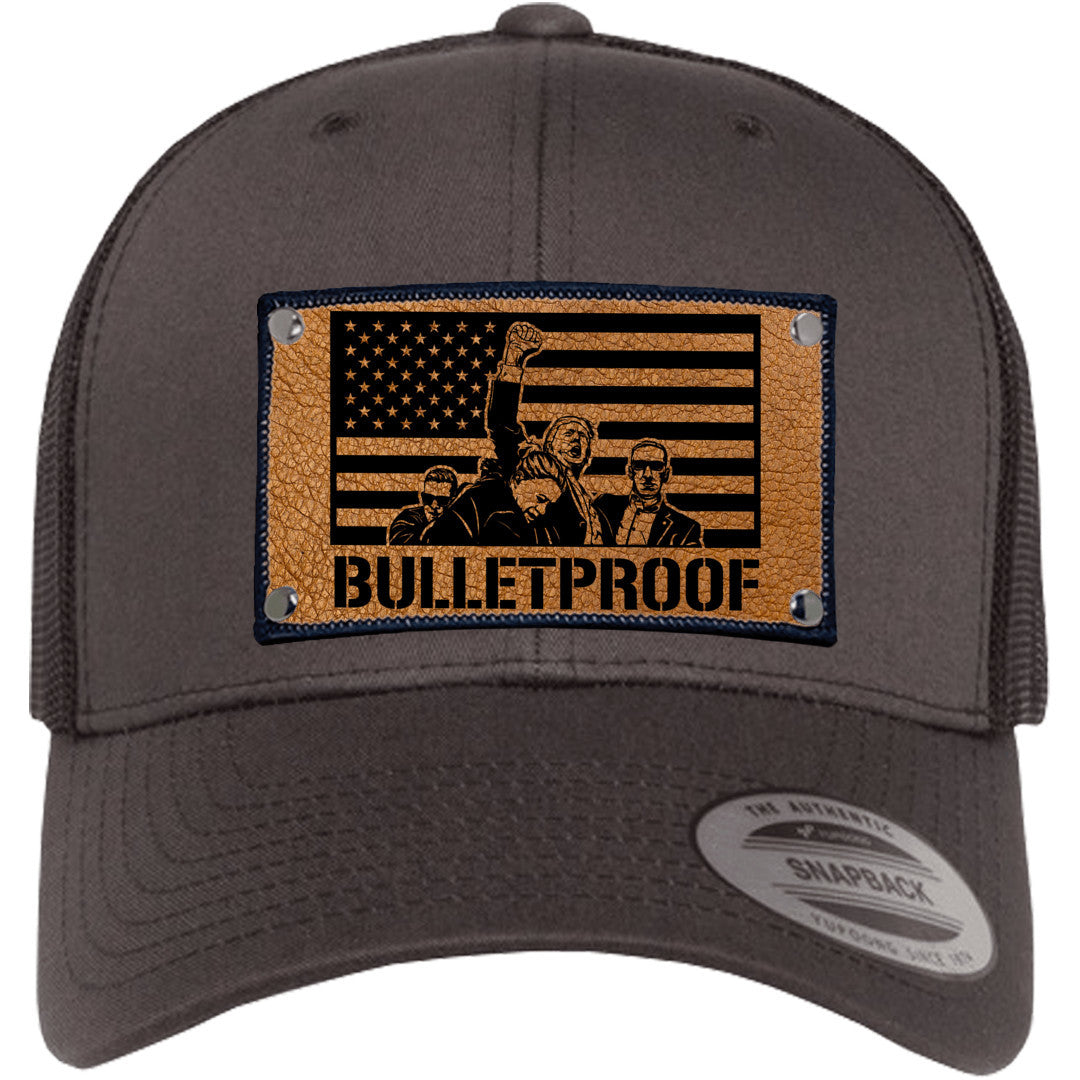 Trump Bulletproof Hat / Trump Trucker Cap / Trump 2024 / Patch Trucker Hat /Father's Day Gift / Trump Raising Fist