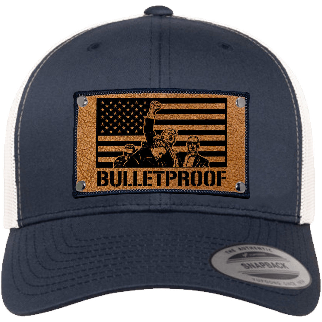 Trump Bulletproof Hat / Trump Trucker Cap / Trump 2024 / Patch Trucker Hat /Father's Day Gift / Trump Raising Fist