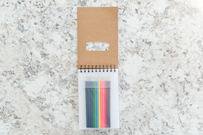 Personalized Dinosaur Sketchpad for Kids – Custom Name Art Book with Pencils – Gift for Young Artists