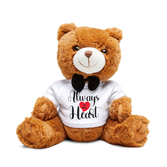 Personalized Teddy Bear Gift, Custom Soft Plush Toy, Love Teddy with Bow Tie, Perfect Romantic Gift, Sentimental Keepsake, Cute Stuffed Animal, Adorable Valentine Gift